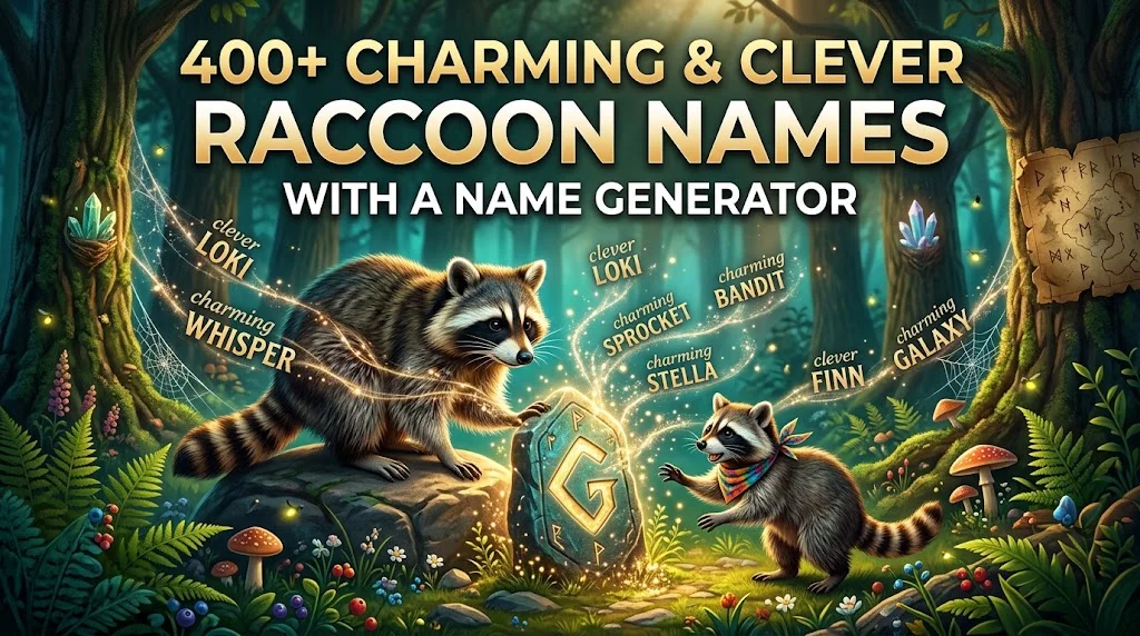 raccoon names