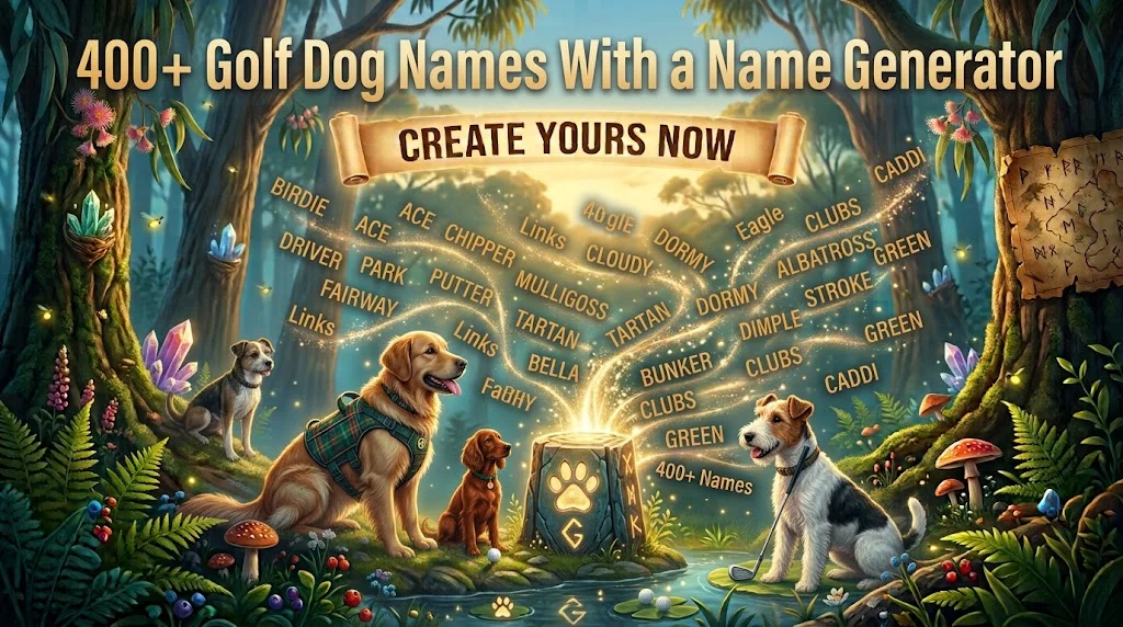 golf dog names