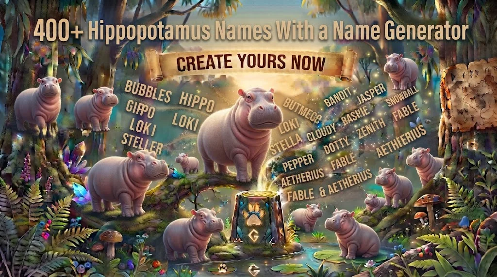 hippopotamus names