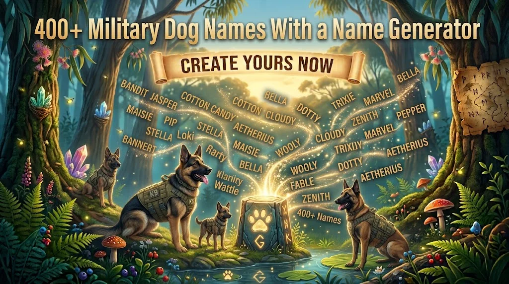 military dog names