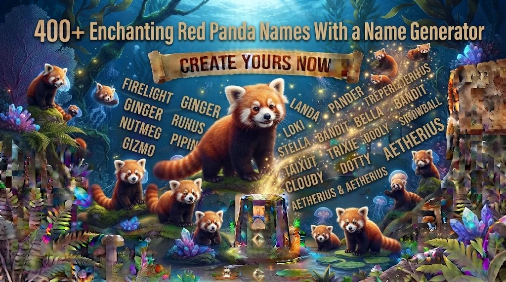 red panda names