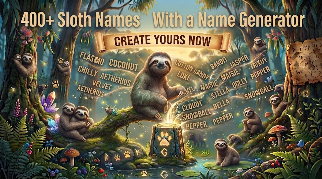 sloth names